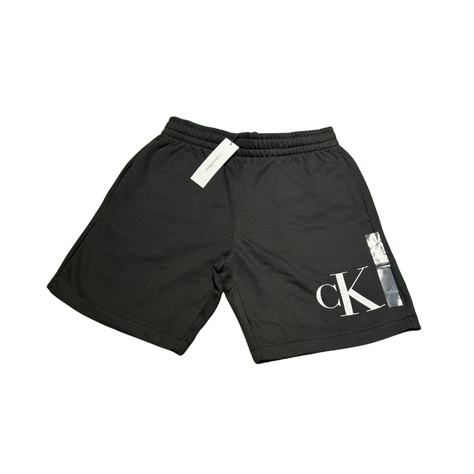 Short Calvin Klein negro con logo en blanco talla L-0
