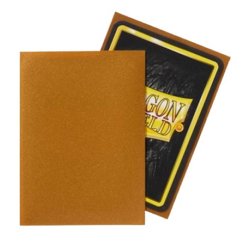 Dragon Shield Sleeves: Standard- Matte Gold (100 ct.)-1