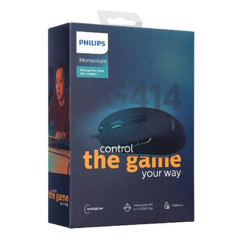 Mouse Gamer Philips 7 Botones G414 SPK9414-4