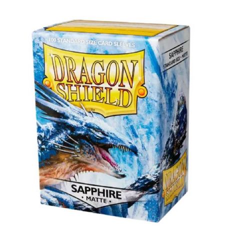 Dragon Shield Sleeves: Standard- Matte Sapphire (100 ct.)-0