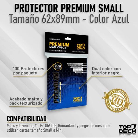 Protector Premium Dual Color Small Azul (62x89)-1