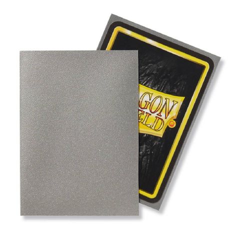 Dragon Shield Sleeves: Standard- Matte Silver (100 ct.)-1