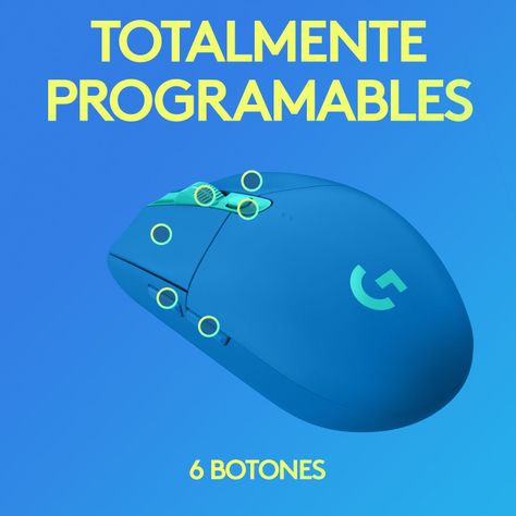 Mouse Gamer Logitech Inalambrico G305 Azul 12k dpi-5