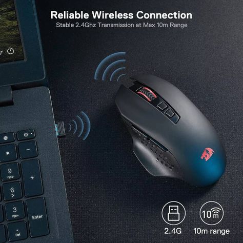 Mouse Inalambricos Redragon Gainer Wireless - M656-3