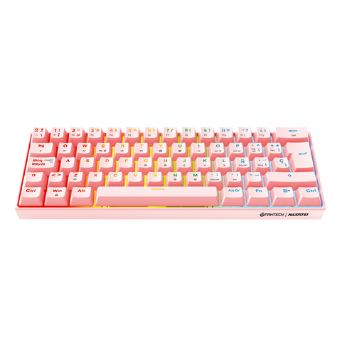 Teclado Gamer Fantech MAXFIT 61 MK857 Sakura SW Red Español-1
