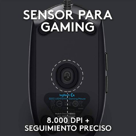 Mouse Gamer Logitech G203 Lightsync Negro-1
