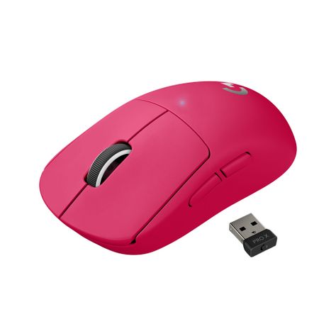 Mouse gamer Logitech Pro X Superlight Magenta Hero 25k-1