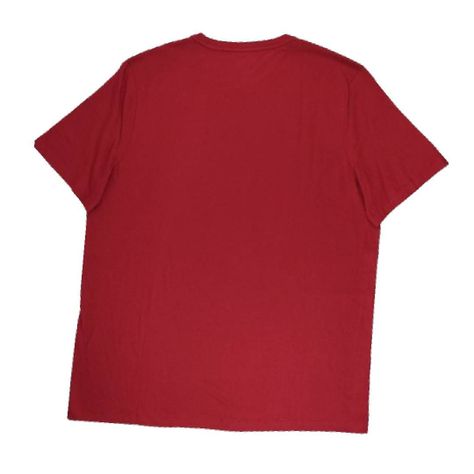 Polera MK Roja Cuello Redondo Letras Blancas Talla L-2