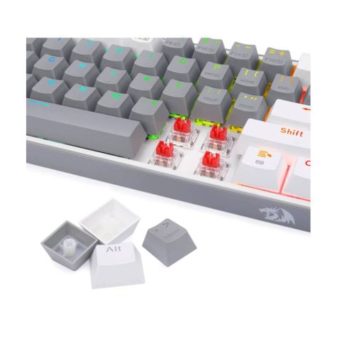 Teclado Redragon Fizz Pro K616 Gris y Blanco RGB-2