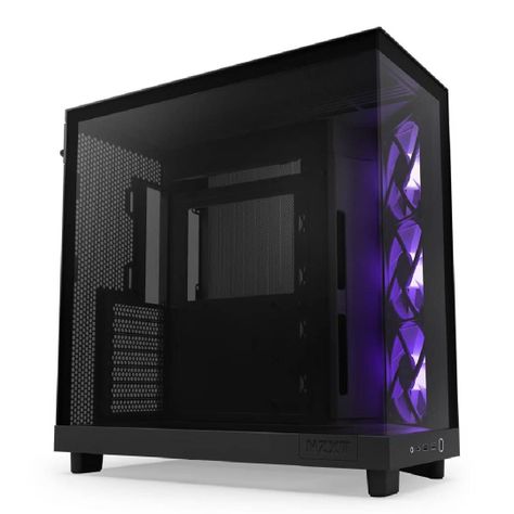 Gabinete NZXT H6 Flow RGB ATX Dual-Chamber Negro-1