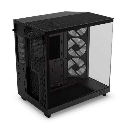 Gabinete NZXT H6 Flow RGB ATX Dual-Chamber Negro-3
