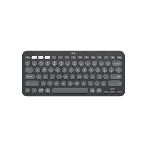 Teclado Logitech Pebble Keys 2 K380S Grafito-0