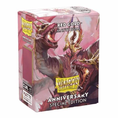 Protectores Dragon Shield, Matte Dual: Red Gold- Anniversary-1