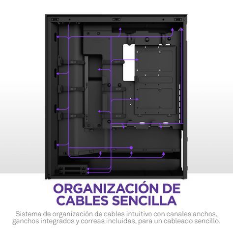 Gabinete NZXT H7 Flow (2024) Mid-Tower Case Negro-9