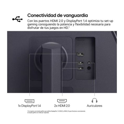 Monitor Curvo LG Ultragear 32 - 1MS 180Hz 32GS60QC-B-2