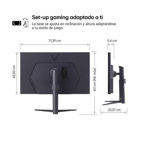 Monitor Curvo LG Ultragear 32 - 1MS 180Hz 32GS60QC-B-3