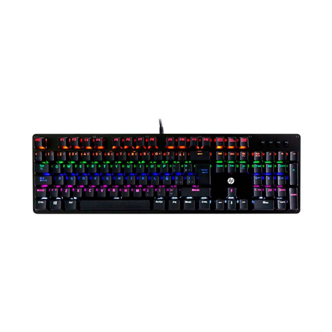 Teclado Gamer HP GK100 RGB Mecánico USB-0