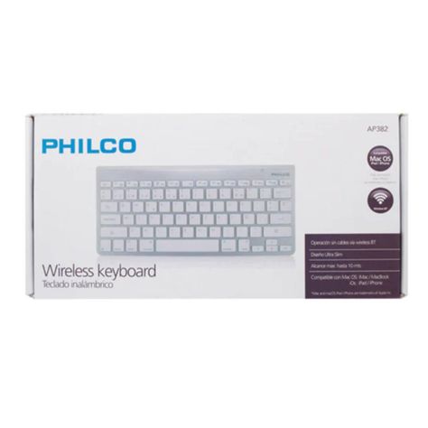Teclado Inalámbrico Philco Ap382 Bluetooth Apple Android Mac-2