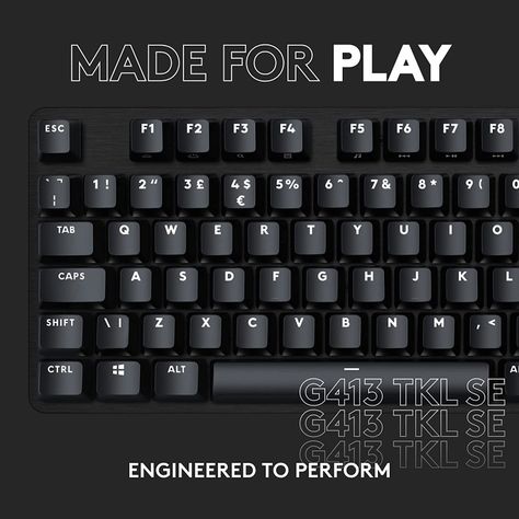 Teclado Gamer Logitech G413 TKL Mecanico Negro-1