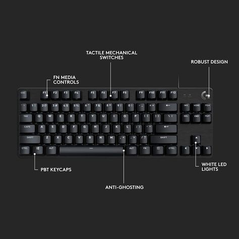Teclado Gamer Logitech G413 TKL Mecanico Negro-3