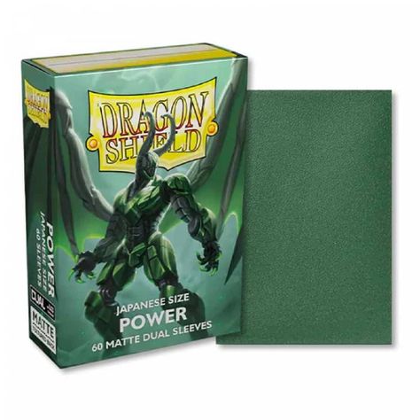 Protector Dragon Shield DUAL - Matte Green/Power Japanese 60-0
