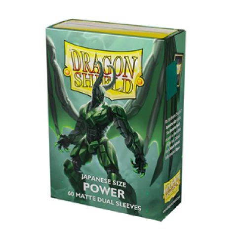 Protector Dragon Shield DUAL - Matte Green/Power Japanese 60-1