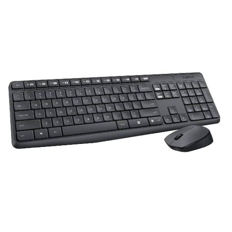 Teclado y Mouse Logitech MK235 Negro Antiderrame-1
