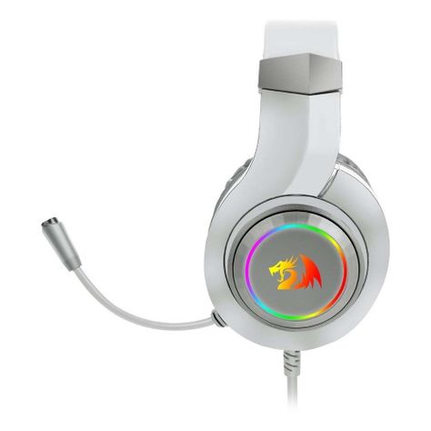 Audifonos Redragon Hylas White H260 RGB Jack 35mm-2