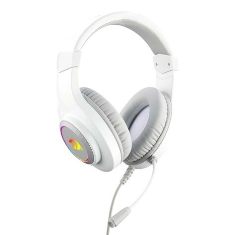 Audifonos Redragon Hylas White H260 RGB Jack 35mm-3
