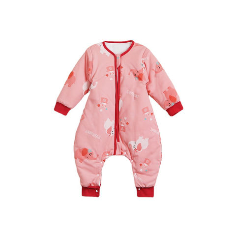 Saco de dormir bebés con funda con cremallera - Rosa 100 Cm-0