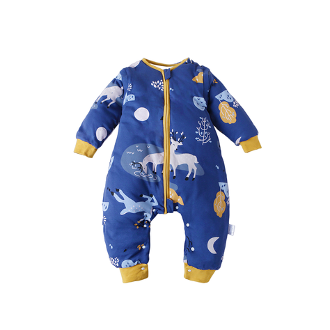 Saco de dormir bebés con funda con cremallera - Azul 100 Cm-0