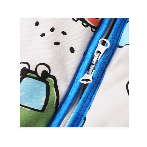 Saco de dormir bebés con funda con cremallera - Azul 100 Cm-2