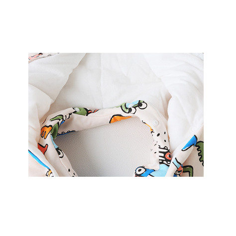 Saco de dormir bebés con funda con cremallera - Azul 100 Cm-4