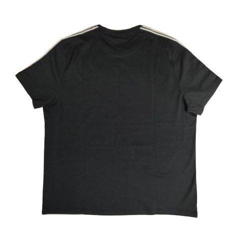 Polera MK Negra Cuello Redondo Lineas Blancas Talla Xl-1