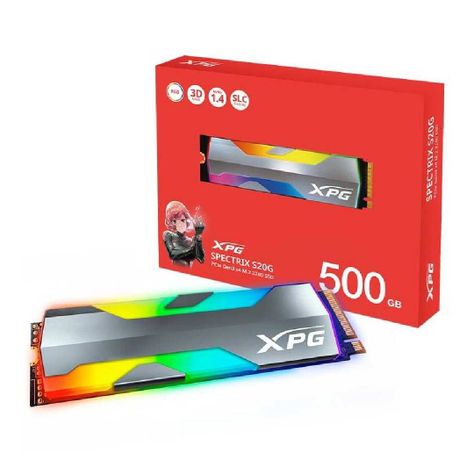 Disco Solido SSD XPG Spectrix S20G Gen3 M.2 500GB RGB-0