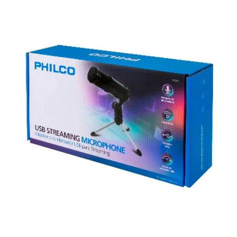 Microfono USB con Tripode Philco 31623-3