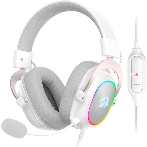 Audifonos Gamer Redragon Zeus H510-X RGB Blancos 7.1 USB-0