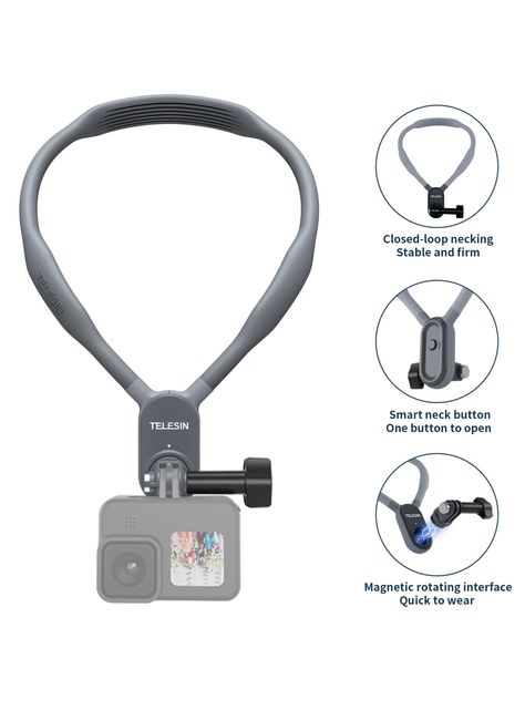 TELESIN Gopro 12 soporte para cuello-1