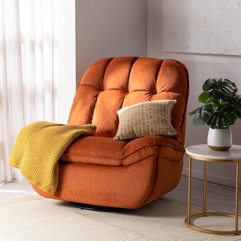 BERGER MILANIUM ORANGE: GIRATORIO, MECEDOR Y RECLINABLE-1