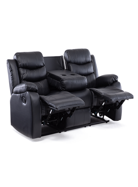 SOFA 3 CUERPOS SANTI BLACK CON POSAVASOS-3