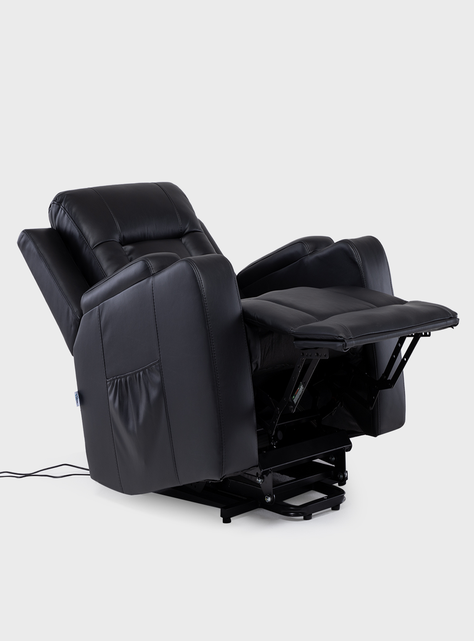 BERGER STAND UP BLACK CON VIBROMASAJE 8 PUNTOS + CONTROL REMOTO + CALEFACCION-4