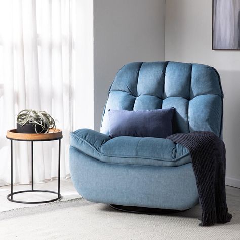 BERGER MILANIUM BLUE: GIRATORIO, MECEDOR Y RECLINABLE-1