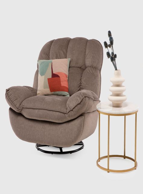 BERGERE MILANIUM BROWN: RECLINABLE, GIRATORIO Y MECEDOR-0