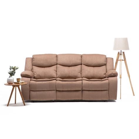 Sillon 3 cuerpos mocha reclinable electrico + usb -0