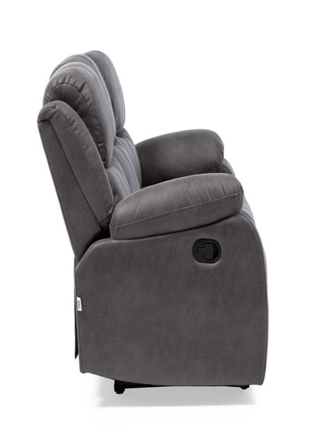 SOFA RECLINABLE CON POSAVASOS 3 CUERPOS ISABEL GREY-5
