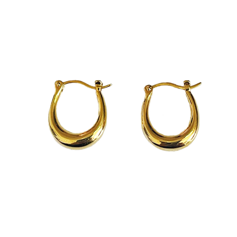 AROS ARGOLLAS BOTE ORO AMARILLO 18K INFLADO-0