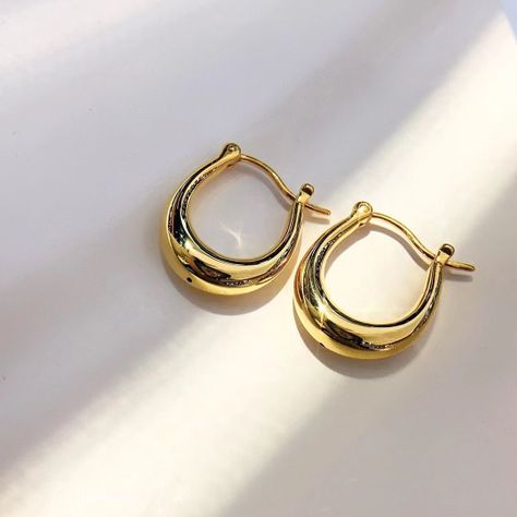 AROS ARGOLLAS BOTE ORO AMARILLO 18K INFLADO-1