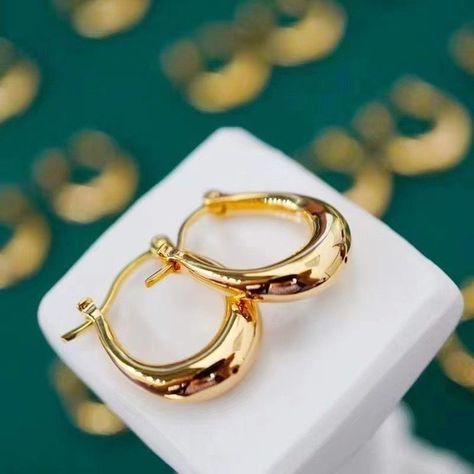 AROS ARGOLLAS BOTE ORO AMARILLO 18K INFLADO-4