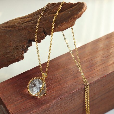 Collar Baño Oro Amarillo 18k Cristal Mágico-2