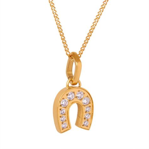 Collar Baño Oro 18k Herradura-0
